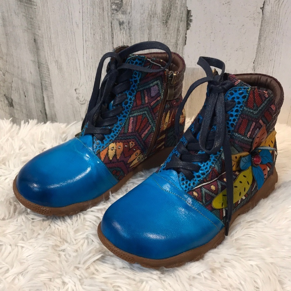 Super Lady Star Hand Painted Boots
